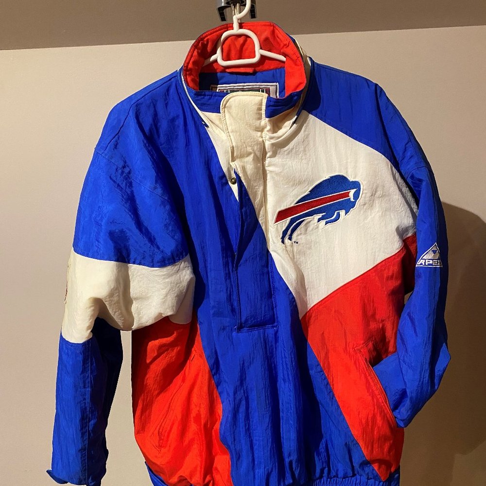Apex Blue, Red, and White Bomber Jacket
